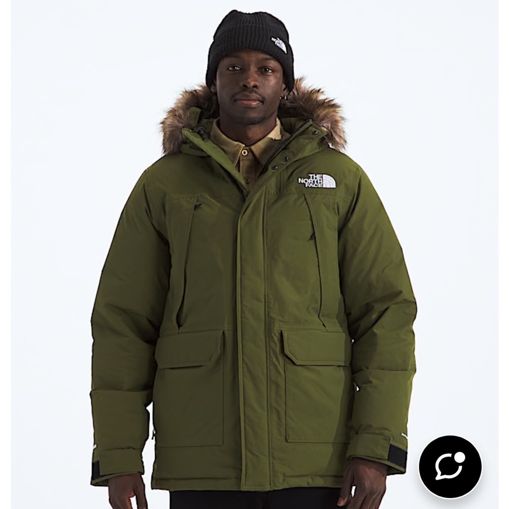 The North Face Men's Olive Puffer Jacket